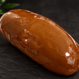 home 2 Bollo de caramelo sobre pizarra oscura Domi Vélez Bakery home